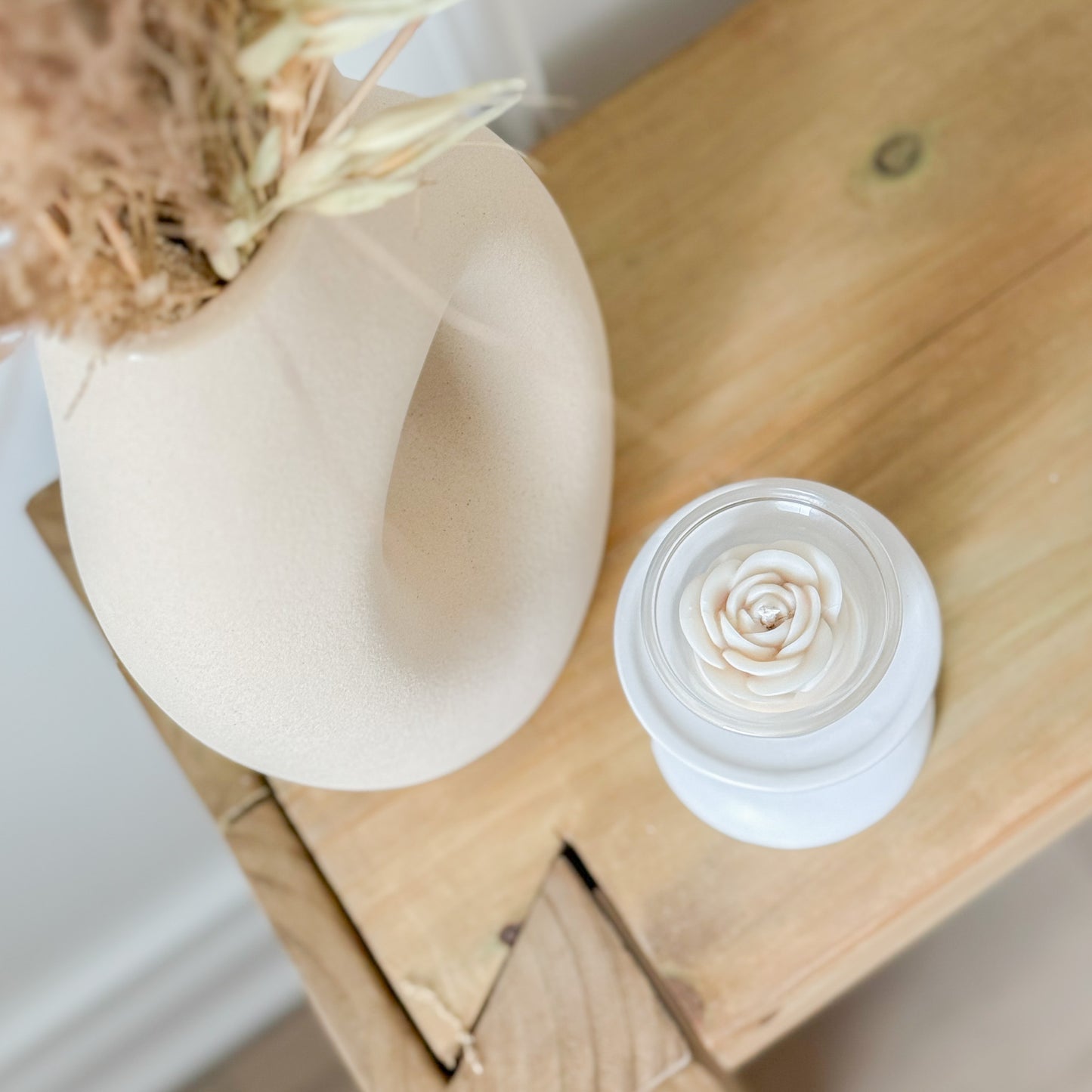 Candle Flower Tea Lights Glass - Luxury box, Ready to Gift