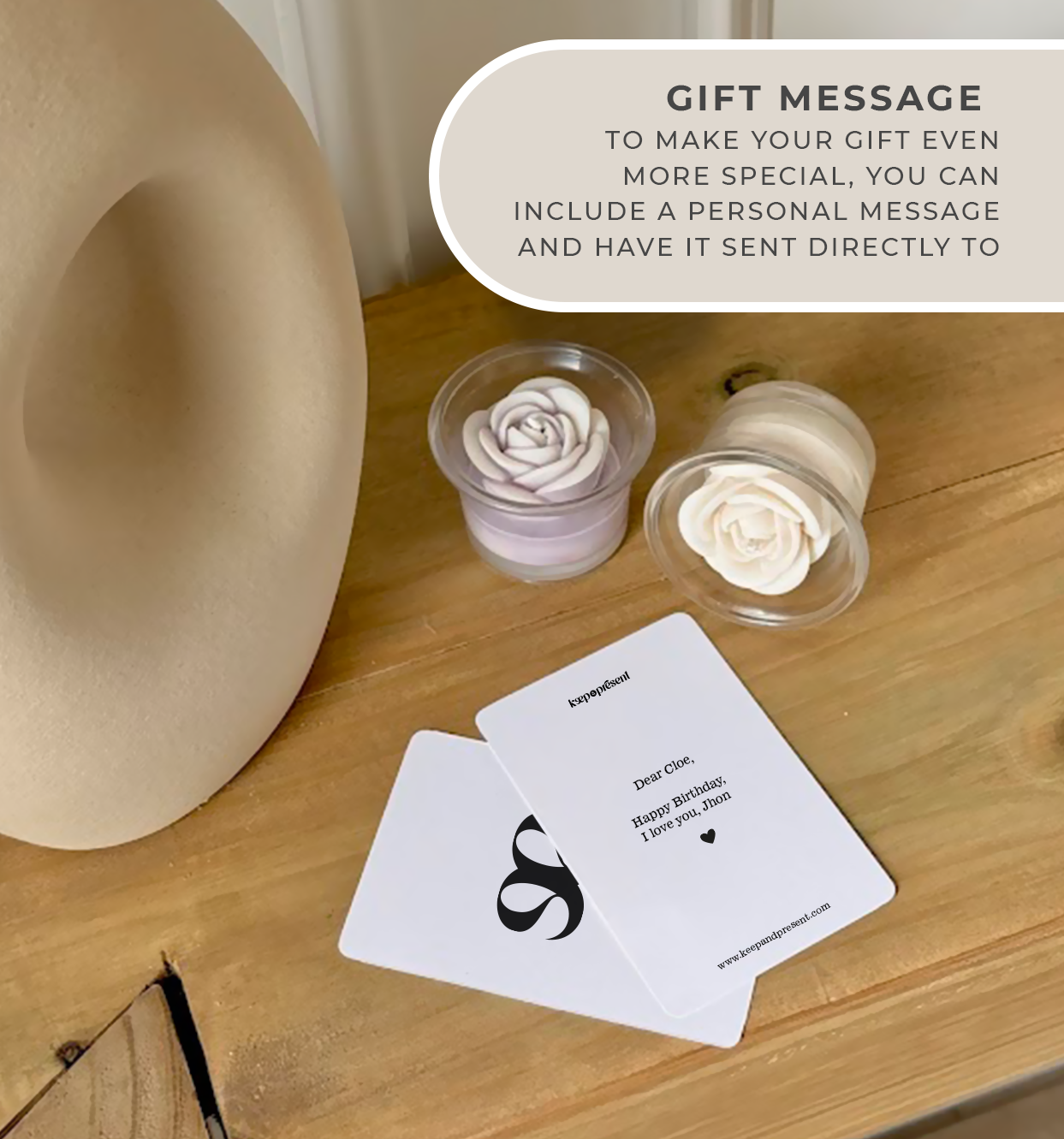 Candle Flower Tea Lights Glass - Luxury box, Ready to Gift